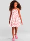 Brandili - Vestido Infantil Menina Florido Bege - variação: Bege