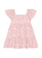 Brandili Mundi - Vestido Infantil Menina Florido Delicado Natural - variação: Rosa