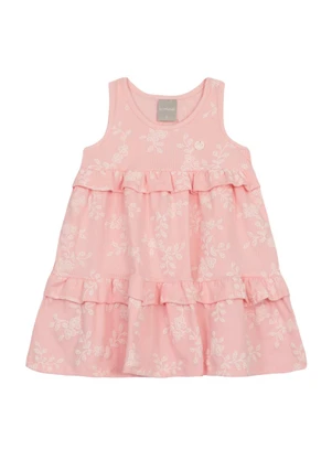 Brandili Mundi - Vestido Infantil Menina Florido Rosa - BRANDILI MUNDI