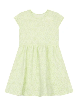 Brandili - Vestido Infantil Menina Florido Verde - BRANDILI