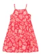 Brandili - Vestido Infantil Menina Florido Bege - variação: Vermelho