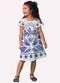Nanai - Vestido Infantil Menina Folhagem Branco - variação: Branco