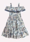 Nanai - Vestido Infantil Menina Folhagem Off White - variação: Off White