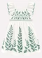 Milon - Vestido Infantil Menina Folhagens Branco - variação: Branco