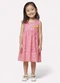 Kyly - Vestido Infantil Menina Folhagens Rosa - variação: Rosa