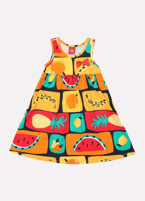 Kyly - Vestido Infantil Menina Fruta Azul 2