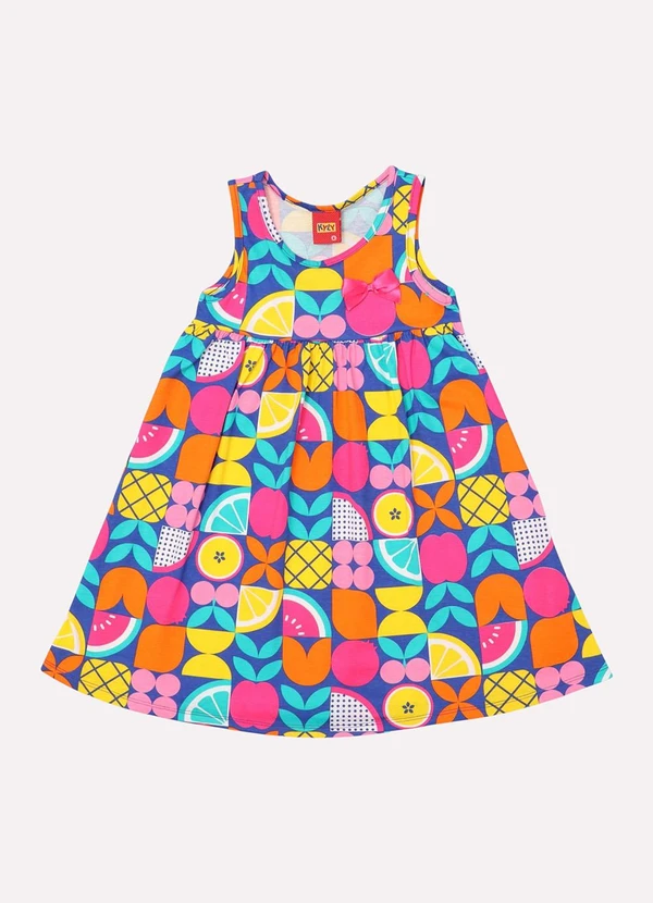 Kyly - Vestido Infantil Menina Fruta Azul 2