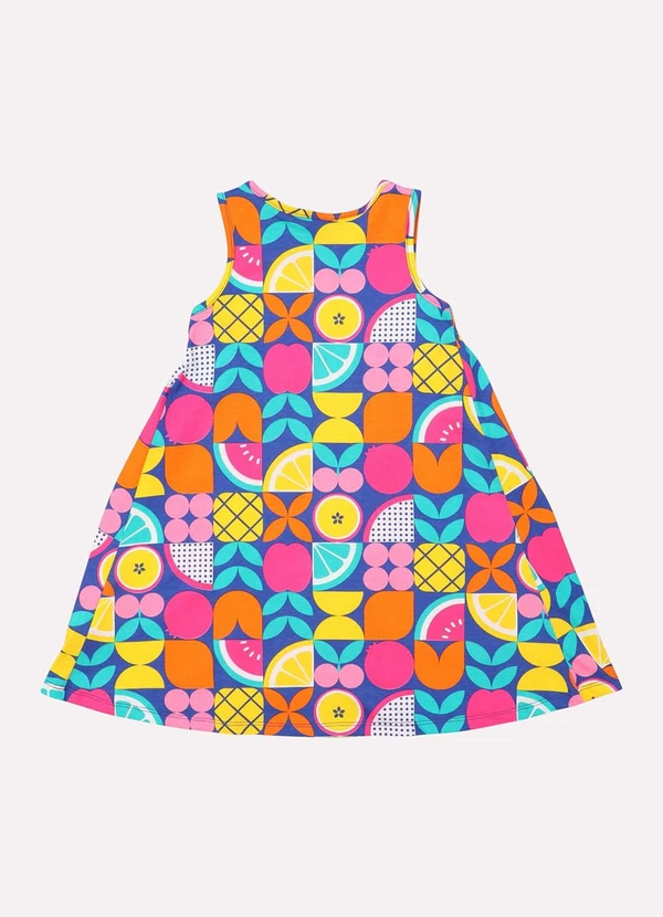 Kyly - Vestido Infantil Menina Fruta Azul 3