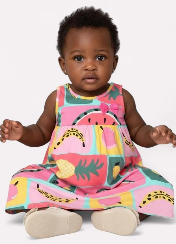 Kyly - Vestido Infantil Menina Fruta Verde 2