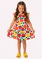 Kyly - Vestido Infantil Menina Frutas Bege - variação: Branco