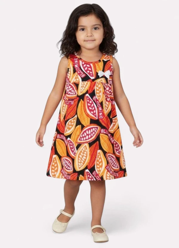 Kyly - Vestido Infantil Menina Frutas Preto