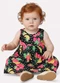 Kyly - Vestido Infantil Menina Frutas Preto - variação: Preto