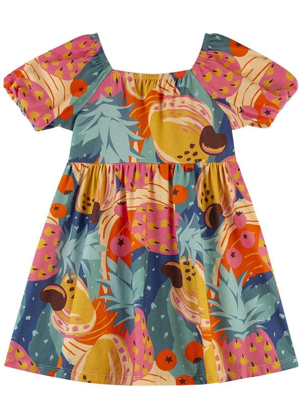 Nanai - Vestido Infantil Menina Frutas Verde 2