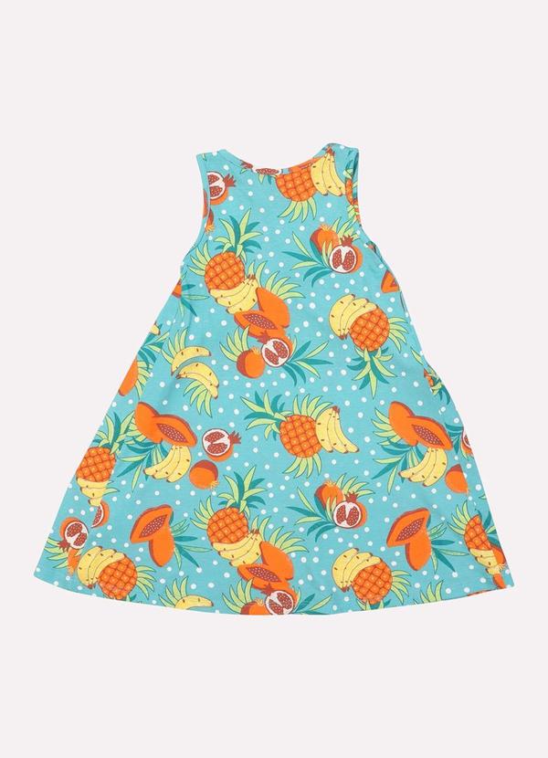 Kyly - Vestido Infantil Menina Frutas Verde 3
