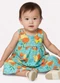 Kyly - Vestido Infantil Menina Frutas Preto - variação: Verde
