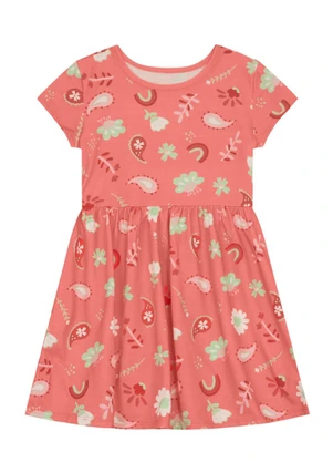 Brandili - Vestido Infantil Menina Frutinhas Rosa - BRANDILI