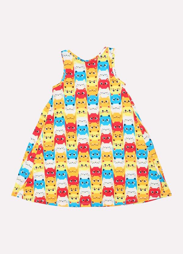 Kyly - Vestido Infantil Menina Gatinho Branco 3