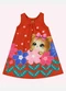 Kyly - Vestido Infantil Menina Gatinho Azul Marinho - variação: Vermelho