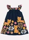 Kyly - Vestido Infantil Menina Gatinhos Azul - variação: Azul