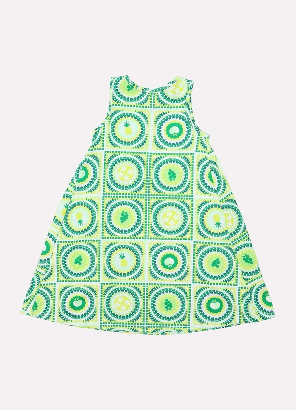 Kyly - Vestido Infantil Menina Godê Verde 3