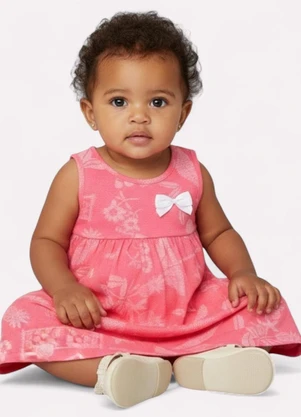 Kyly - Vestido Infantil Menina Godê Vermelho - KYLY