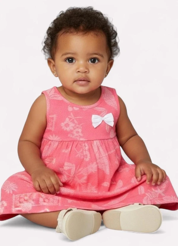 Kyly - Vestido Infantil Menina Godê Vermelho