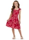 Colorittá - Vestido Infantil Menina Hibiscos Vermelho - variação: Vermelho