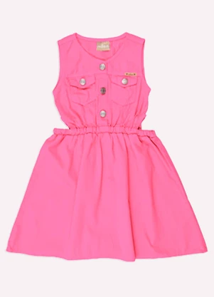 Milon - Vestido Infantil Menina Jeans Jeans - MILON