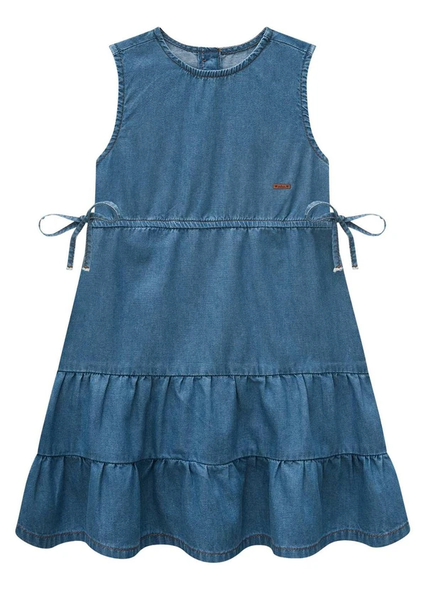Milon - Vestido Infantil Menina Jeans 3