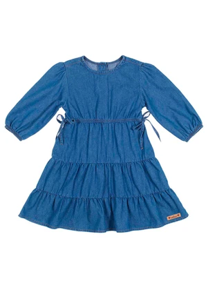 Milon - Vestido Infantil Menina Jeans - MILON