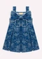 Milon - Vestido Infantil Menina Laço Azul - variação: Azul