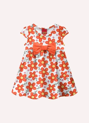 Kyly - Vestido Infantil Menina Laço Branco - KYLY