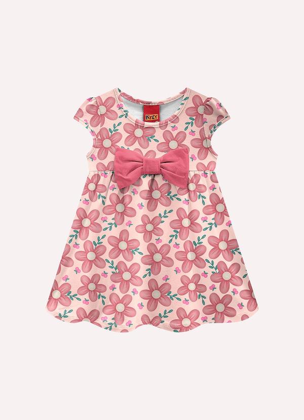 Kyly - Vestido Infantil Menina Laço Rosa 1