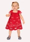 Kyly - Vestido Infantil Menina Laços Vermelho - variação: Vermelho