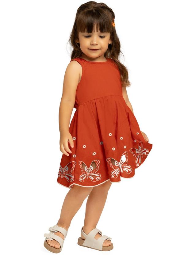 Nanai - Vestido Infantil Menina Laranja 1