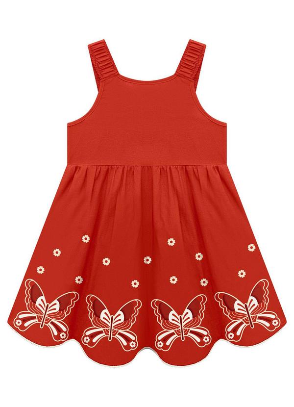 Nanai - Vestido Infantil Menina Laranja 2