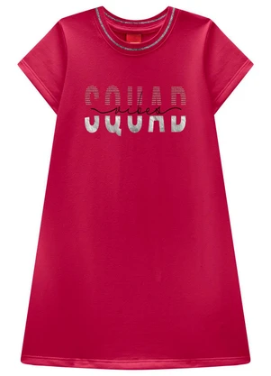 Kyly - Vestido Infantil Menina Lettering Rosa - KYLY