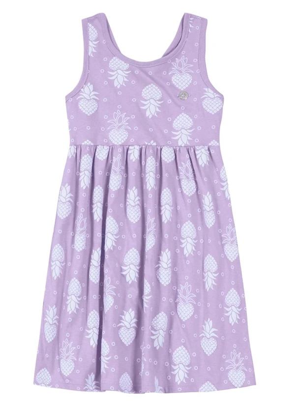 Brandili - Vestido Infantil Menina Lilás