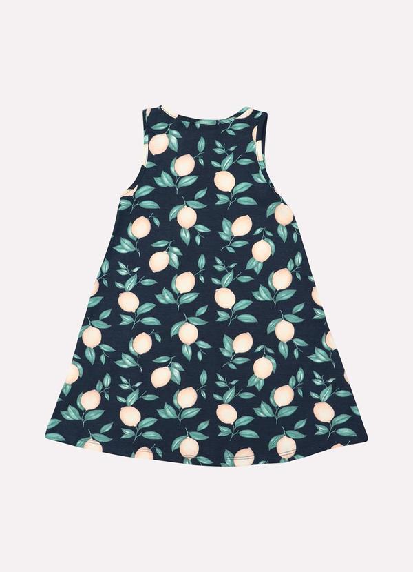 Kyly - Vestido Infantil Menina Limão Azul 3