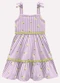 Kyly - Vestido Infantil Menina Limões Azul - variação: Roxo