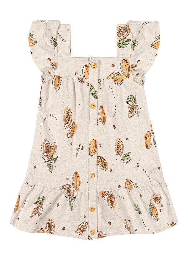 Colorittá - Vestido Infantil Menina Linho Colorittá Bege 4