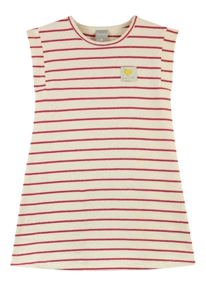 Colorittá - Vestido Infantil Menina Listrado Bege - COLORITTÁ