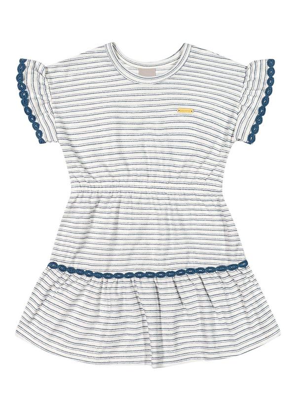 Colorittá - Vestido Infantil Menina Listrado Colorittá Azul 2