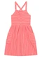 Brandili - Vestido Infantil Menina Listrado Verde - variação: Rosa