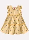 Kyly - Vestido Infantil Menina Listras Azul - variação: Amarelo