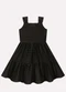 Kyly - Vestido Infantil Menina Listras Preto - variação: Preto