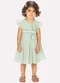 Milon - Vestido Infantil Menina Listras Azul - variação: Verde