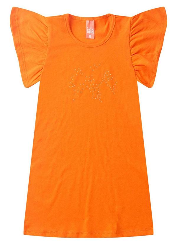 Rosa Azul - Vestido Infantil Menina Ly Iaia Laranja