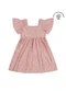 Colorittá - Vestido Infantil Menina Malha Linho Flor Rosa - variação: Rosa