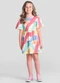 Brandili - Vestido Infantil Menina Malha Verde - variação: Natural